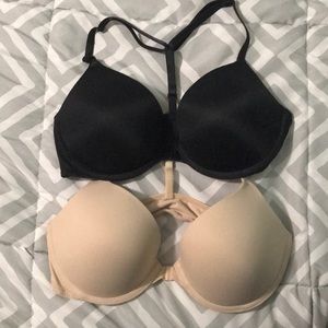 PINK T-back push up bras